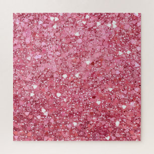 Pastel Roze Glitters Legpuzzel