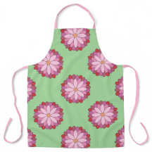 Pastel roze groen Aziatisch medaillon bloemen