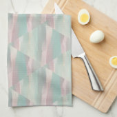 Pastel Roze & Groen Esthetisch - Marokko Hills Ran Theedoek (Quarter Fold)