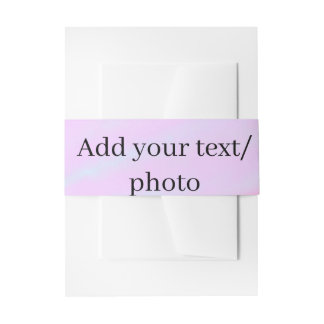 Pastel roze groen foto toevoegen tekst aquarel ret uitnodigingen wikkel