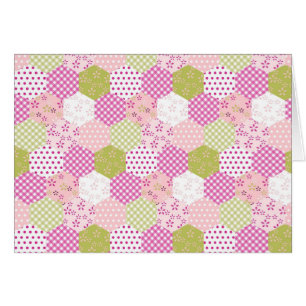 Pastel Roze Groen Patchwork Quilt Design