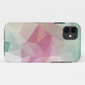 Pastel Roze Groene Abstracte piramide Patroon Kuns Case-Mate iPhone Case (Achterkant (horizontaal))