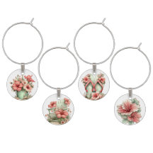 PASTEL ROZE & GROENE TROPISCHE HIBISCUS BLOEMEN