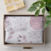 Pastel Roze Halloween Naadloos Patroon (3) Tissuepapier (Geschenk)