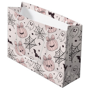 Pastel Roze Halloween Naadloos Patroon (5) Groot Cadeauzakje
