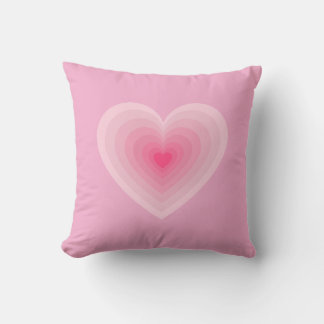 Pastel Roze Hart Design – Modern Love Symbool Kussen