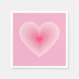 Pastel Roze Hart Design – Modern Love Symbool Servet