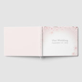  pastel roze kersenbloesem bruiloft gastenboek (Volledig)