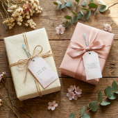  Pastel Roze Kersenbloesem Bruiloft gunst Cadeaulabel