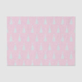 Pastel roze kerstboom tissuepapier (Voorkant)