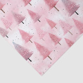 Pastel roze kerstboom Waterverf Tissuepapier (Detail)