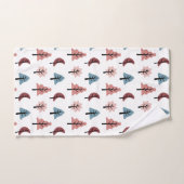 Pastel Roze kerstboomfeestdag Bad Handdoek (Handdoek)