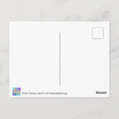 Pastel Roze kerstinkernen Briefkaart (Achterkant)