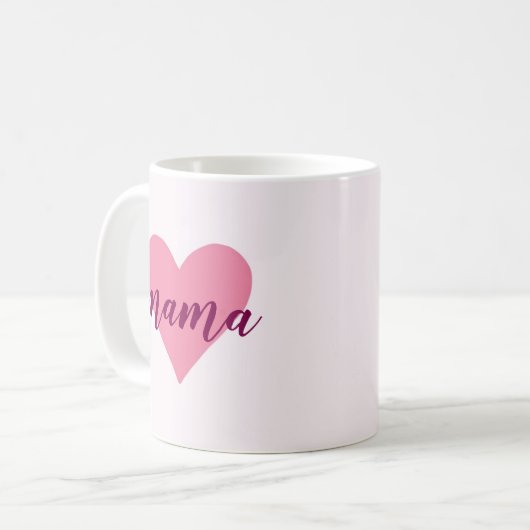Pastel Roze Mama Mok – Sweet Moederdag Gift (Voorkant links)