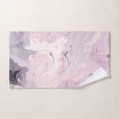 PASTEL ROZE MARMER WERVELEN BADKAMER HANDDOEK SET (Handdoek)