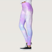Pastel roze melkwegstelsel leggings (Links)