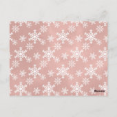 Pastel Roze Notenkraker eerste verjaardagsfeest ui Briefkaart (Achterkant)