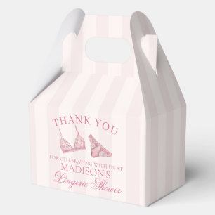 Pastel Roze Ondergoed Douche Verlovingsfeest Gable Bedankdoosjes