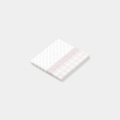 Pastel Roze Patchwork Onderzetter Post-it® Notes (Schuin)