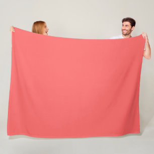Pastel Roze Perzik Effen Kleur Fleece Deken