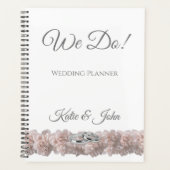 Pastel roze pioen dromen- Wedding-Planner Planner (Voorkant)