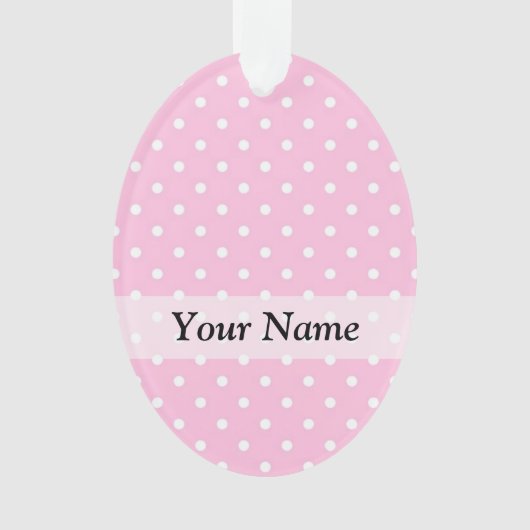 Pastel roze pokkenpatroon ornament (voorkant)