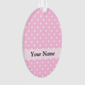 Pastel roze pokkenpatroon ornament (voorkant)