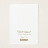 Pastel Roze Rainbow Ombre Script-scherm Ketting Visitekaartje (Achterkant)