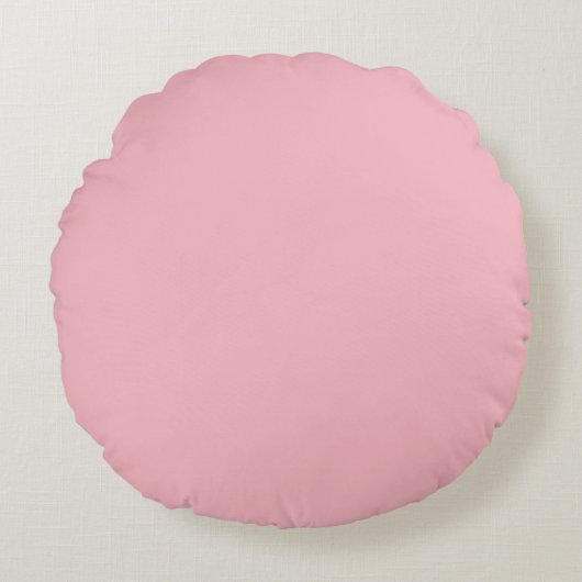Pastel Roze Rond Kussen (Voorkant)