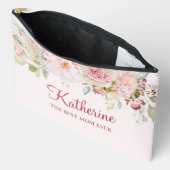 Pastel Roze Roze Bloem Bloem De Beste Mam Ooit Etui (Open)