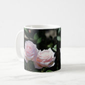 Pastel roze rozen koffiemok (Voorkant links)