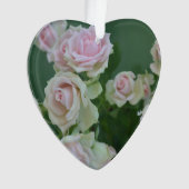 Pastel roze rozen ornament (voorkant)