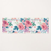 Pastel roze rozen patroon yoga mat (Voorkant (horizontaal))