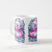 Pastel Roze Rubber Eend Mok (Voorkant links)
