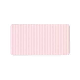 Pastel roze Snoepjes strepen. Etiket