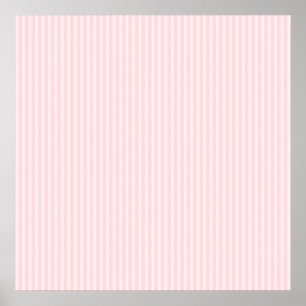 Pastel roze Snoepjes strepen. Poster
