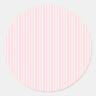 Pastel roze Snoepjes strepen. Ronde Sticker