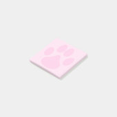 Pastel Roze spoel Dierbedekking 3x3 Post-it® Notes (Schuin)