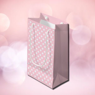 Pastel Roze Stippen Cadeaubag Klein Cadeauzakje