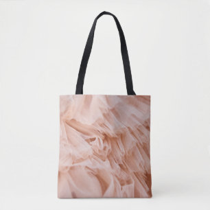Pastel roze stof: elegante texturen. draagtas