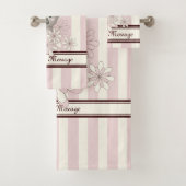 Pastel roze streep Schattige Baby Koala Kinder mei Bad Handdoek (Insitu)