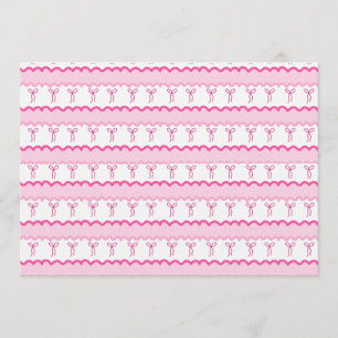 Pastel Roze Strik Zonder Naad – Mooie Esthetiek Kaart