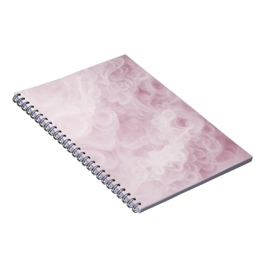 Pastel Roze Swirl Abstract Notitieboek (Rechterzijde)