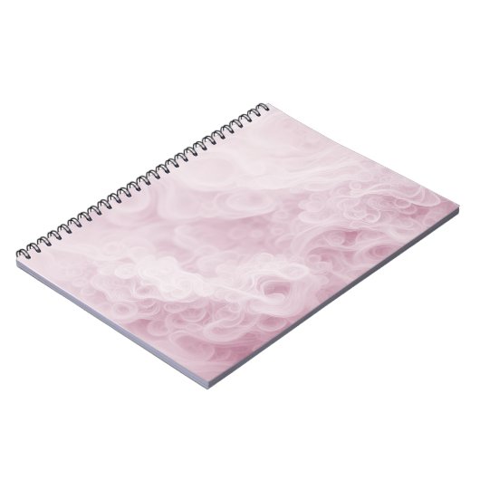 Pastel Roze Swirl Abstract Notitieboek (Linkerzijde)