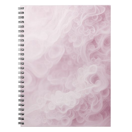 Pastel Roze Swirl Abstract Notitieboek (Voorkant)