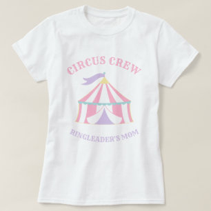 Pastel Roze Tent Circus Carnaval Verjaardag T-shir T-shirt