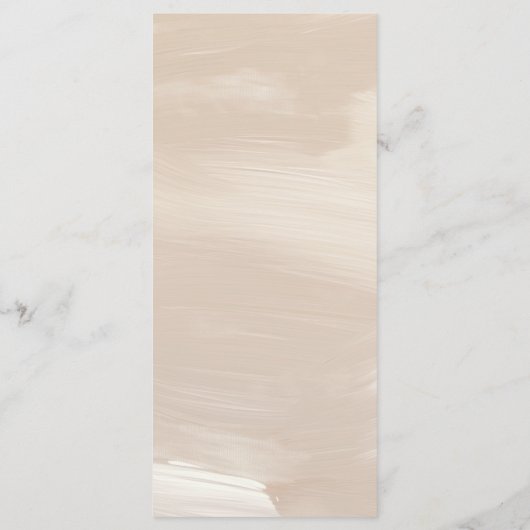 Pastel Roze Trouwmenu Menu (Achterkant)