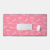 PASTEL ROZE VALENTIJN LOVE SCRIPT BUREAUMAT (Keyboard & Muis)