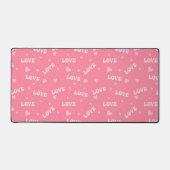 PASTEL ROZE VALENTIJN LOVE SCRIPT BUREAUMAT (Voorkant)