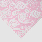 Pastel roze veer decoupage tissuepapier (Detail)